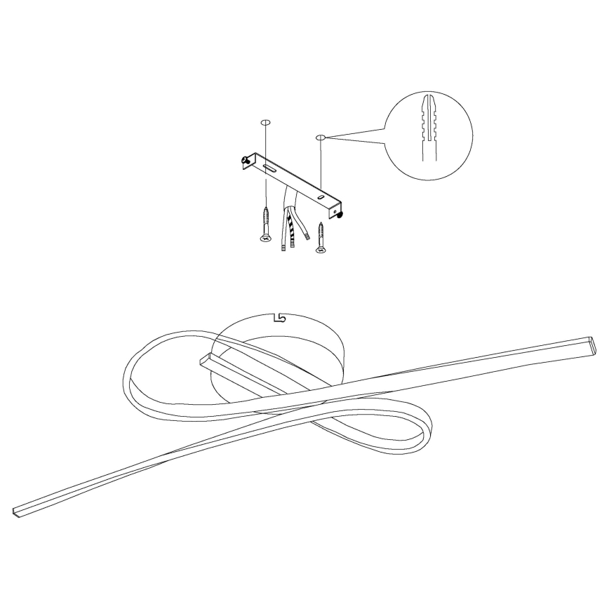 Eglo - Luz de teto LED LED/21W/230V