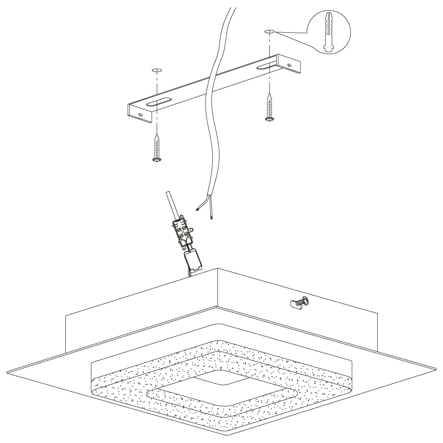 Eglo - Luz de teto LED 4xLED/4W/230V