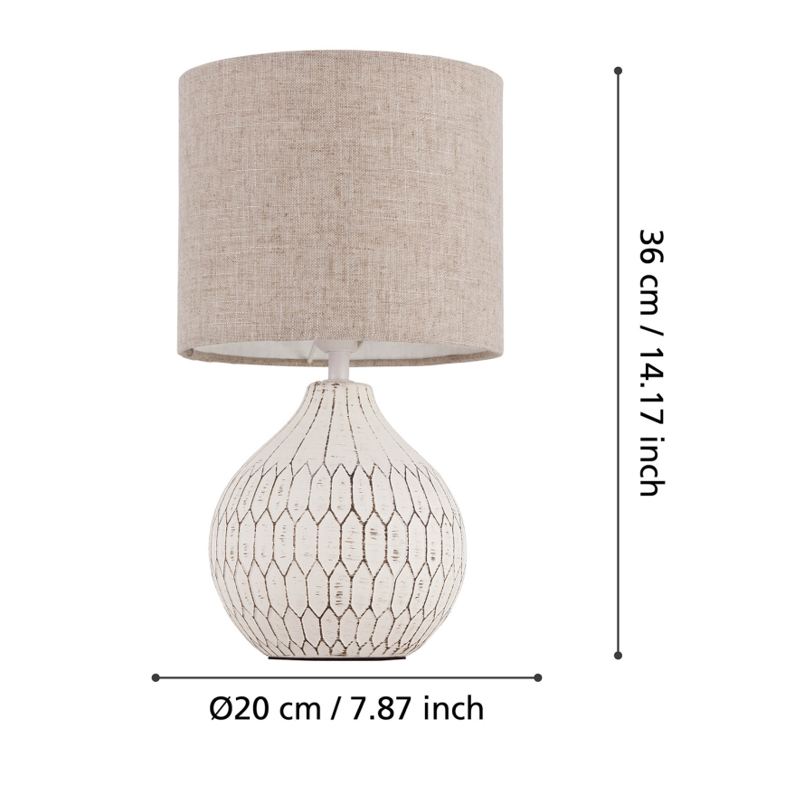Eglo - Lâmpada de mesa 1xE27/40W/230V
