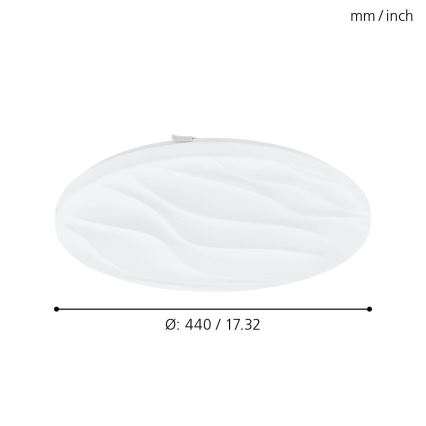Eglo - Luz de teto LED LED/22W/230V