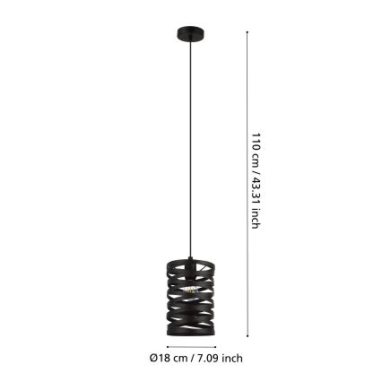 Eglo - Candelabro num fio 1xE27/40W/230V