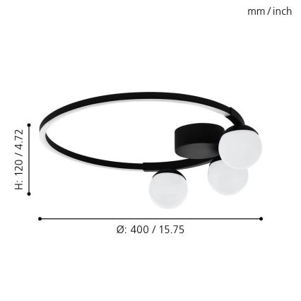 Eglo - Luz de teto LED LED/22W/230V