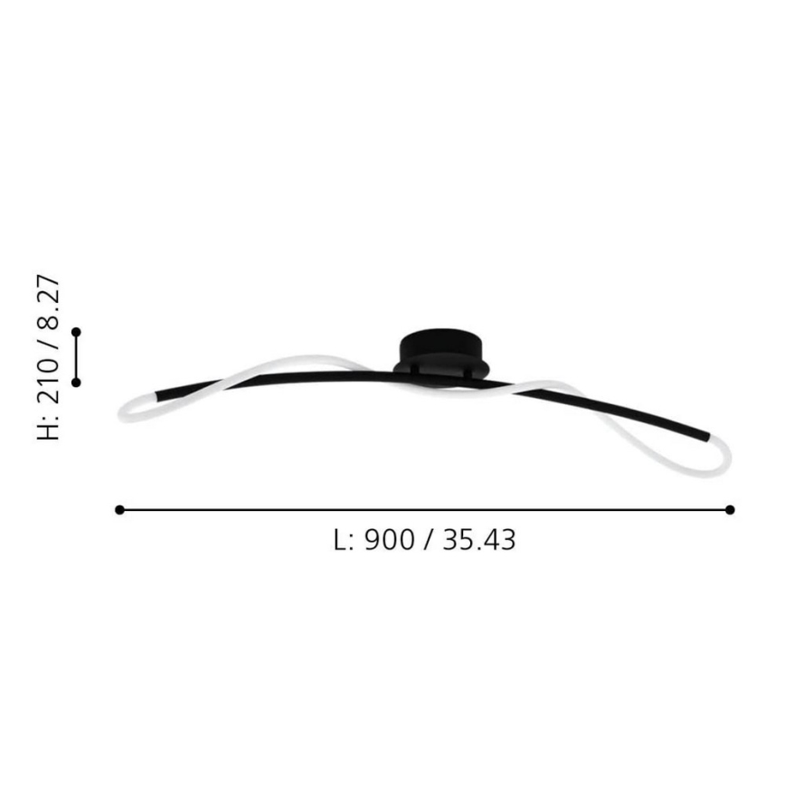 Eglo - Luz de teto LED LED/20W/230V
