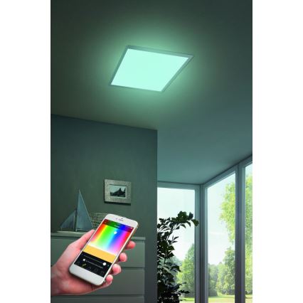 Eglo - Iluminação de teto LED RGB com regulação SALOBRENA-C LED/16W/230V + CR