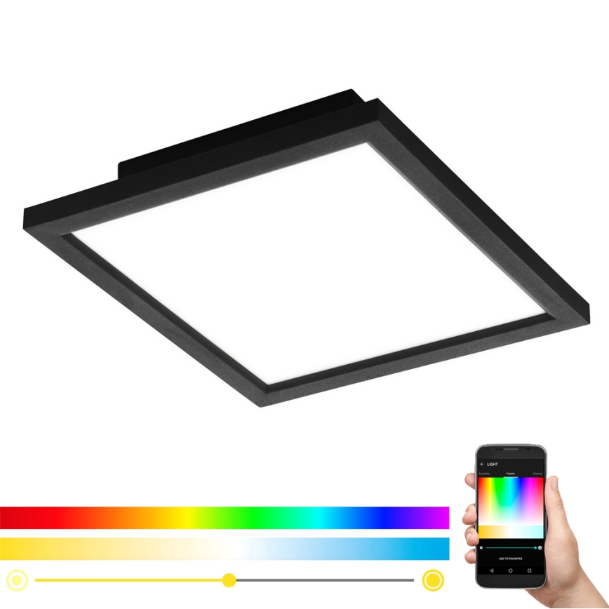 Eglo - Iluminação de teto LED RGB com regulação SALOBRENA-C LED/16W/230V + CR