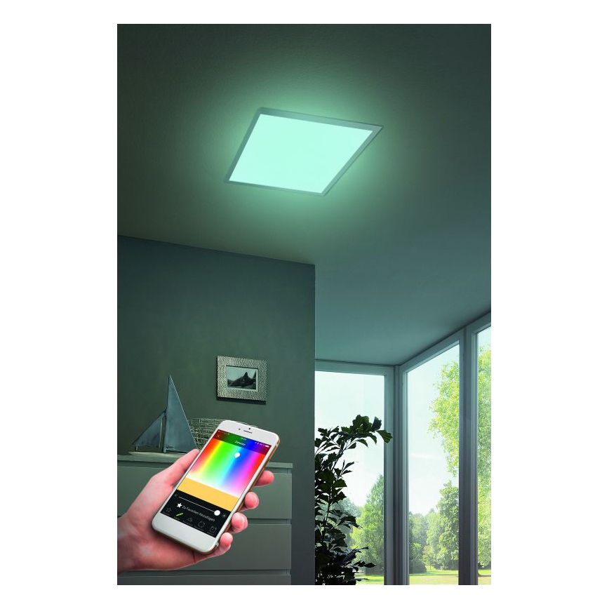 Eglo - Plafon LED RGB regulável SALOBRENA-C LED/16W/230V + comando à distância