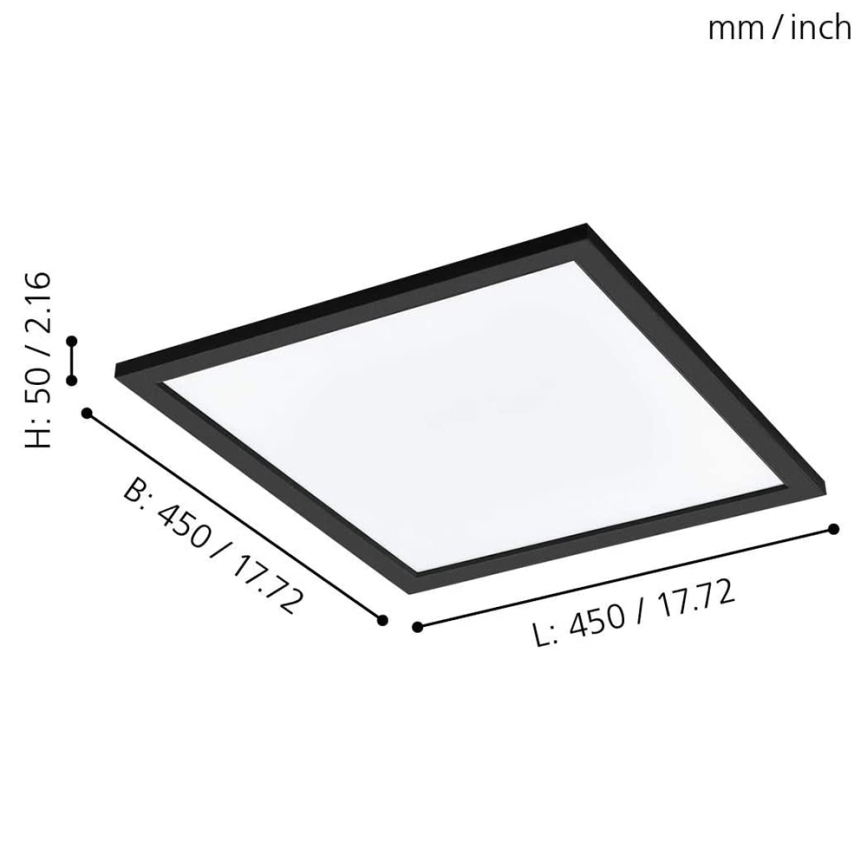 Eglo - Iluminação de teto LED RGBW com regulação SALOBRENA-C LED/20W/230V + RC