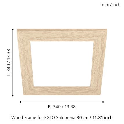 Eglo 99421 - Armação para teto iluminação SALOBRENA 300x300 mm