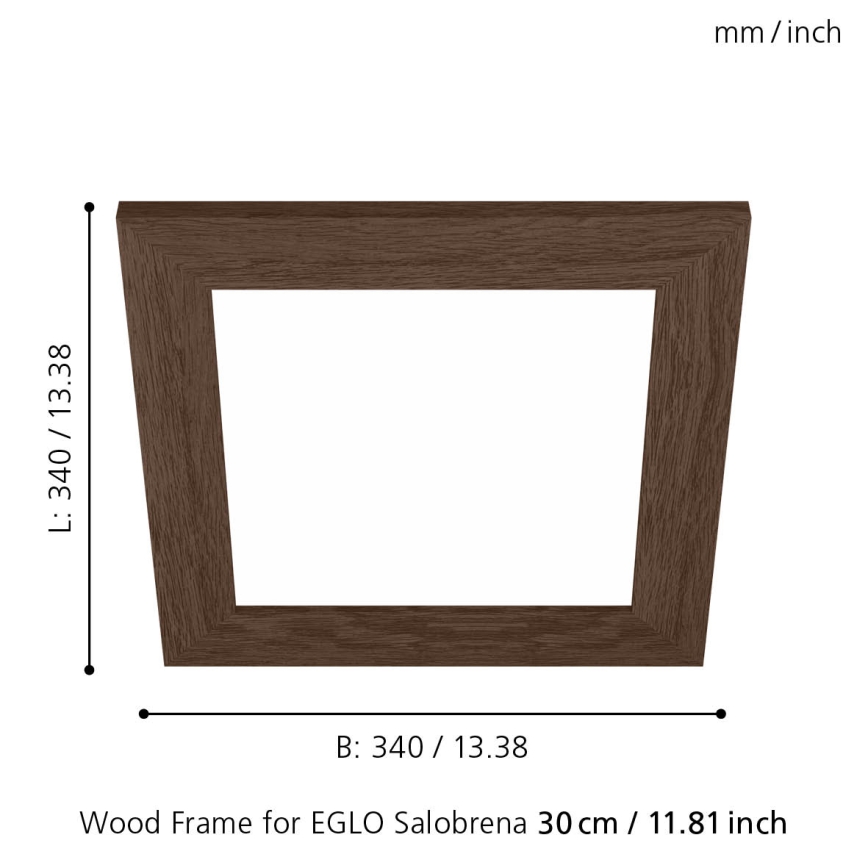 Eglo 99425 - Armação para teto iluminação SALOBRENA 300x300 mm