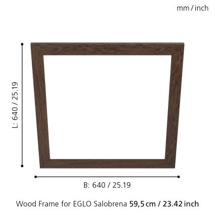Eglo - Armação por iluminação SALOBRENA 595x595 mm