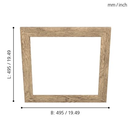 Eglo - Armação para iluminação SALOBRENA 450x450 mm