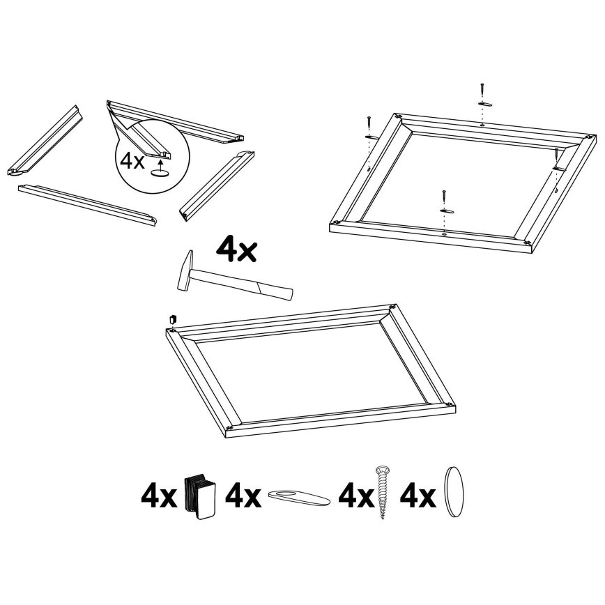 Eglo - Armação para iluminação SALOBRENA 450x450 mm