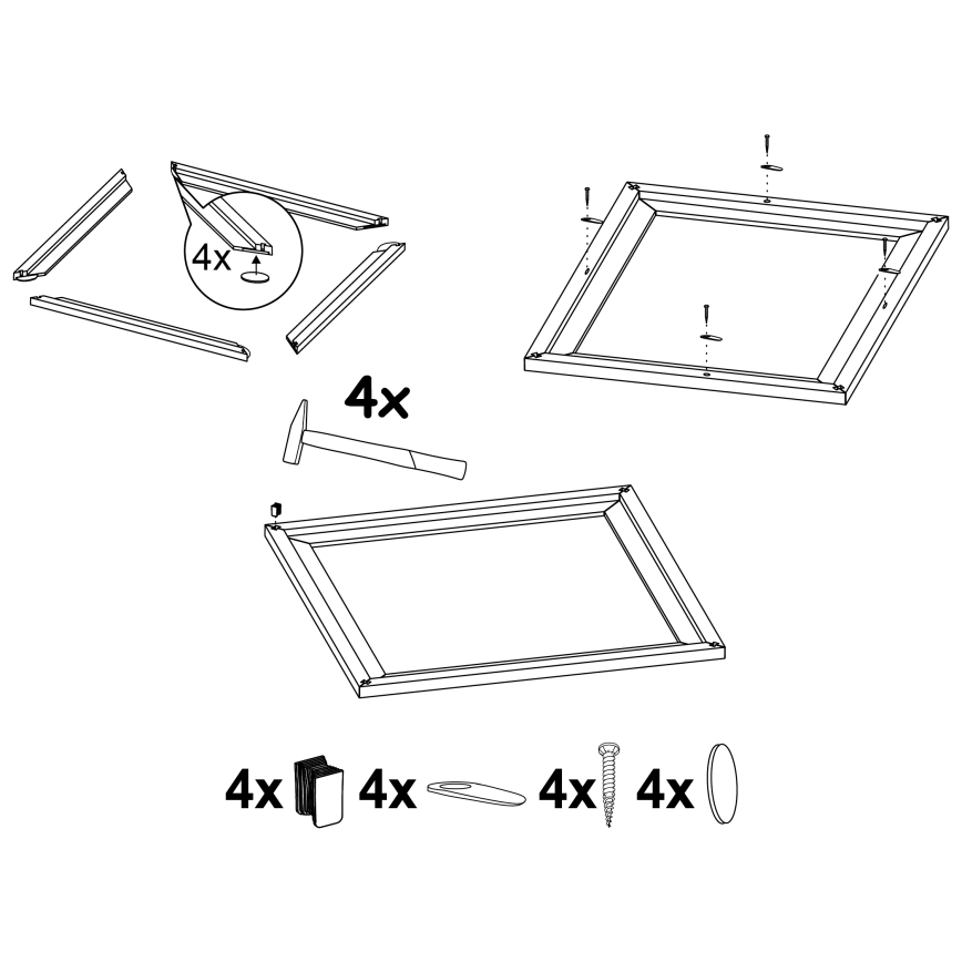 Eglo - Armação para iluminação SALOBRENA 595x595 mm