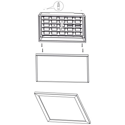 Eglo - Iluminação de teto LED LED/32W/230V 645x645 mm