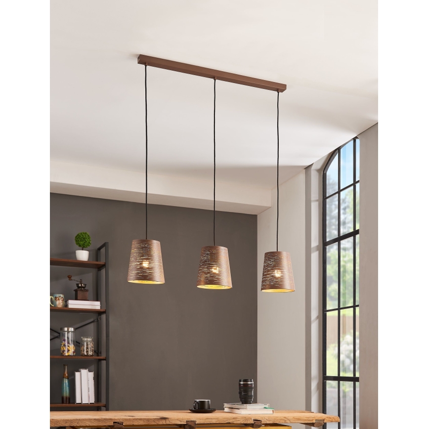 Eglo - Candelabro suspenso 3xE27/40W/230V