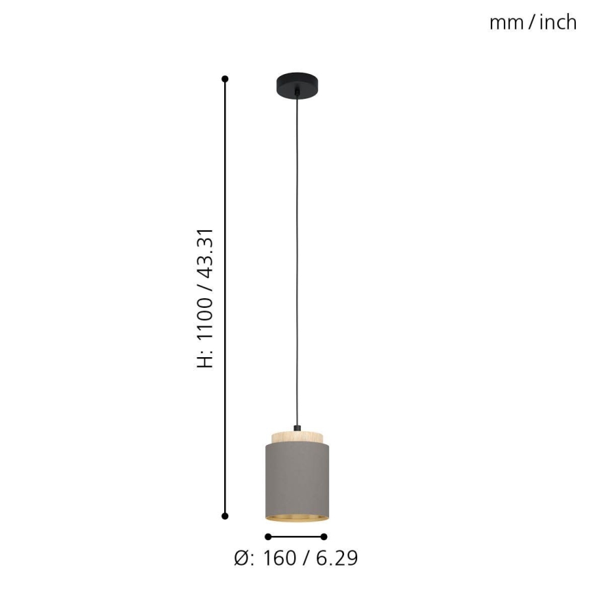 Eglo - Candelabro num fio 1xE27/40W/230V