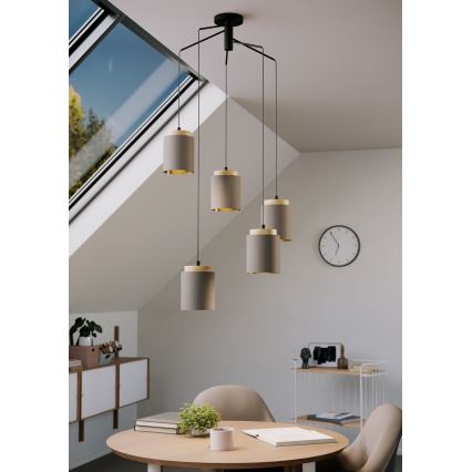 Eglo - Candeeiro suspenso 5xE27/40W/230V aranha