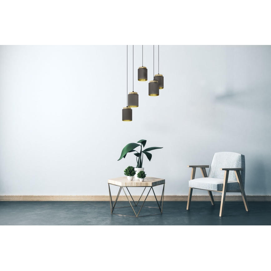 Eglo - Candeeiro suspenso 5xE27/40W/230V aranha