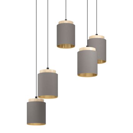 Eglo - Candeeiro suspenso 5xE27/40W/230V aranha
