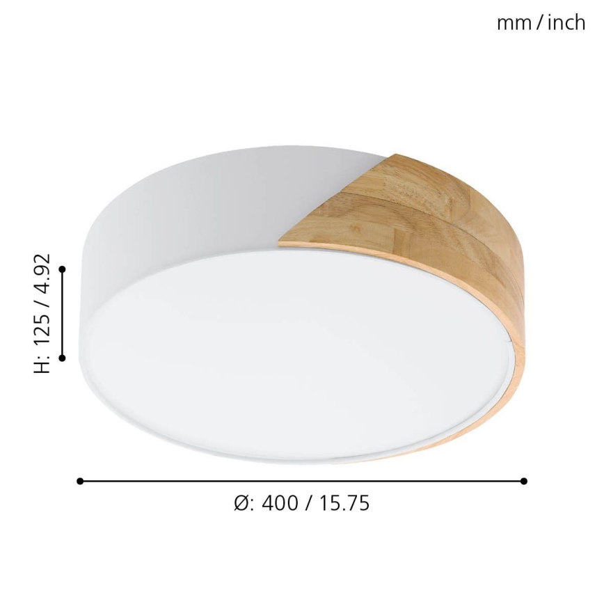 Eglo - Luz de teto 2xE27/28W/230V