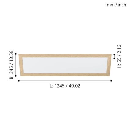 Eglo - Iluminação de teto LED LED/32W/230V 345x1245 mm