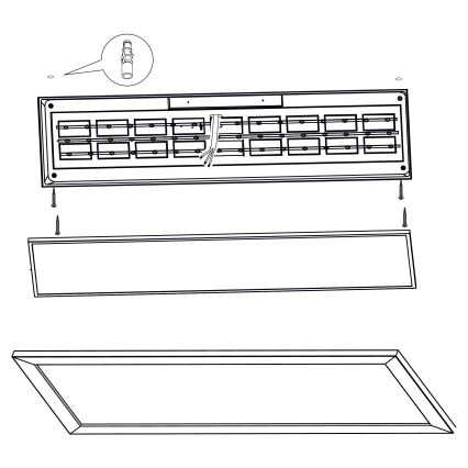 Eglo - Iluminação de teto LED LED/32W/230V 345x1245 mm