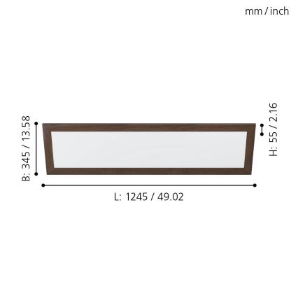 Eglo - Iluminação de teto LED LED/32W/230V 345x1245 mm