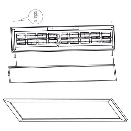 Eglo - Iluminação de teto LED LED/32W/230V 345x1245 mm