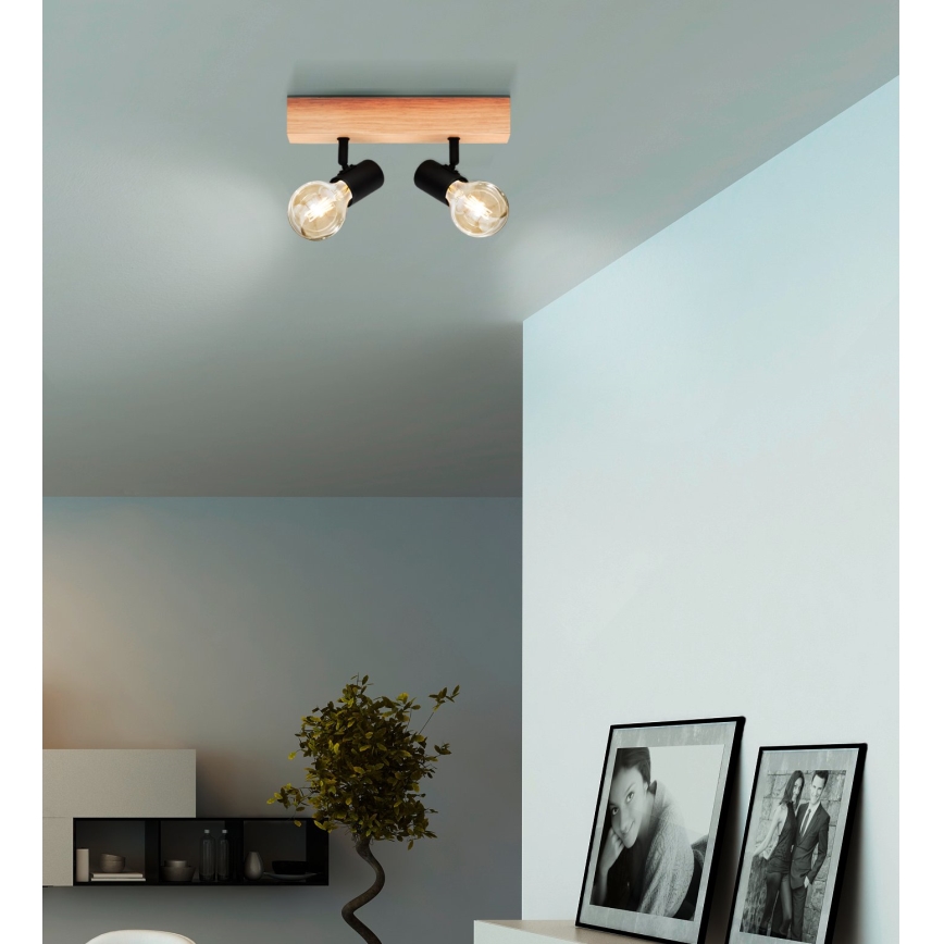 Eglo - Foco TOWNSHEND 2xE27/60W/230V - FSC certificado