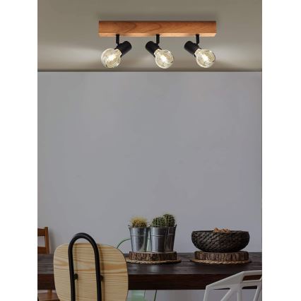 Eglo - Foco TOWNSHEND 3xE27/60W/230V - FSC certificado