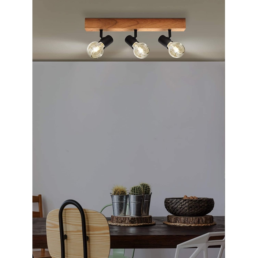 Eglo - Foco TOWNSHEND 3xE27/60W/230V - FSC certificado
