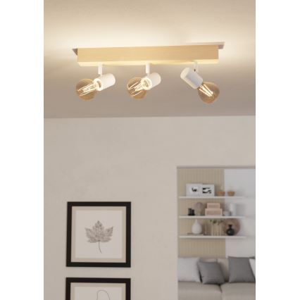 Eglo - Foco TOWNSHEND 3xE27/60W/230V - FSC certificado