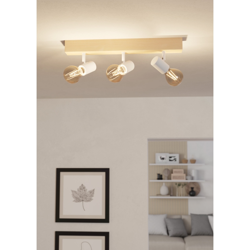 Eglo - Foco TOWNSHEND 3xE27/60W/230V - FSC certificado