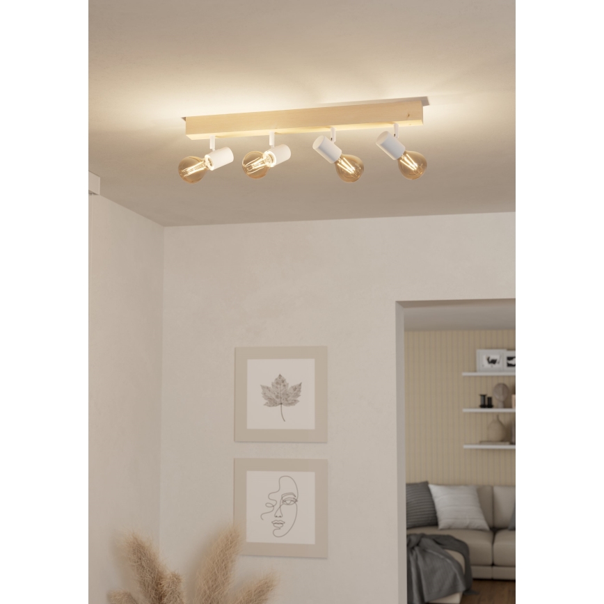Eglo - Foco TOWNSHEND 4xE27/60W/230V - FSC certificado