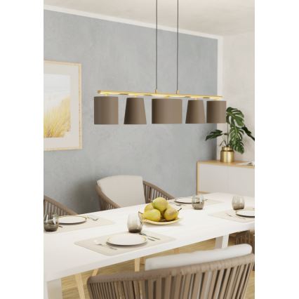 Eglo - Candelabro suspenso 5xE14/40W/230V