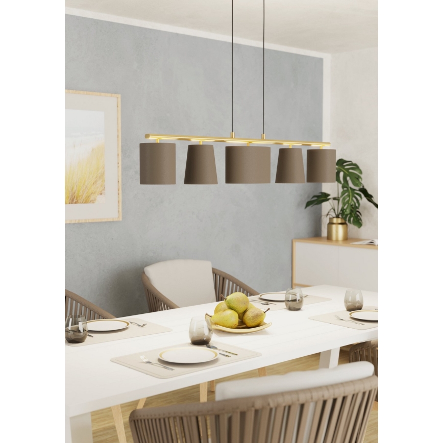 Eglo - Candelabro suspenso 5xE14/40W/230V