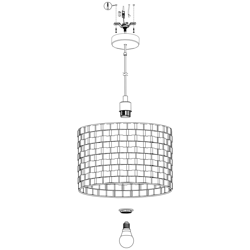 Eglo - Candelabro suspenso 1xE27/40W/230V d. 38 cm