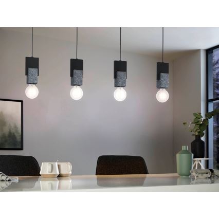 Eglo - Candelabro suspenso 4xE27/40W/230V