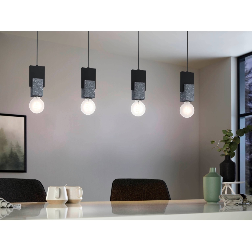 Eglo - Candelabro suspenso 4xE27/40W/230V