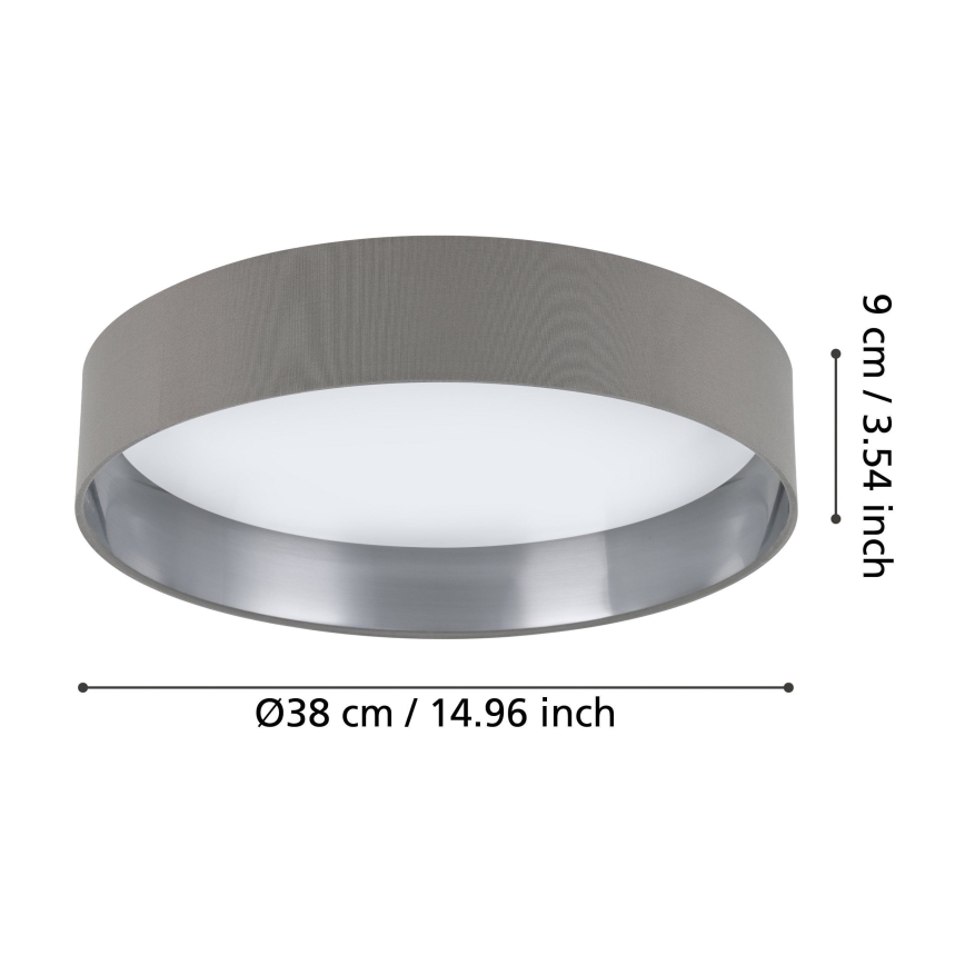 Eglo - Luz de teto LED LED/24W/230V