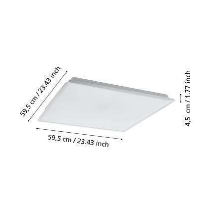 Eglo - Iluminação de teto LED com regulação LED/31,8W/230V 2700-6500K ZigBee