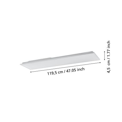 Eglo - Iluminação de teto LED com regulação LED/31,5W/230V 2700-6500K ZigBee