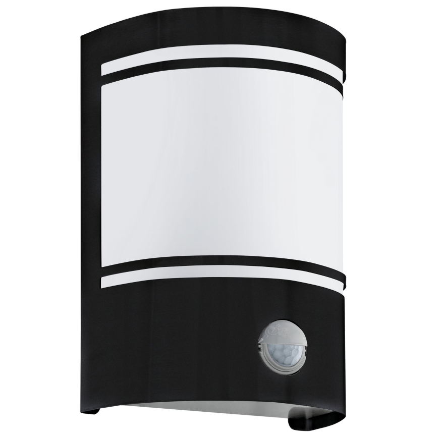 Eglo - Iluminação de parede exterior com sensor 1xE27/40W/230V IP44