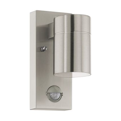 Eglo - Iluminação de parede exterior LED com sensor 1xGU10/3W/230V IP44