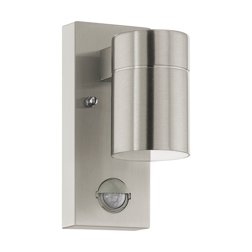 Eglo - Iluminação de parede exterior LED com sensor 1xGU10/3W/230V IP44