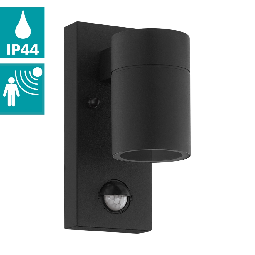 Eglo - Iluminação de parede exterior LED com sensor 1xGU10/3W/230V IP44