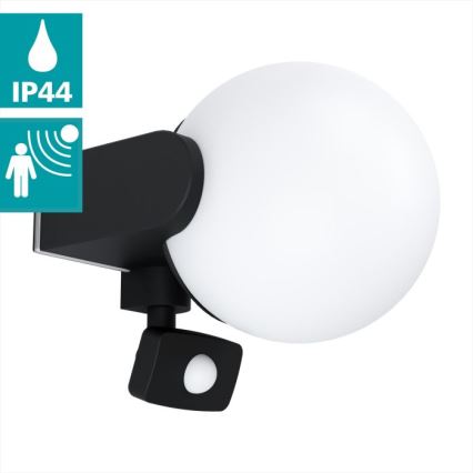 Eglo - Iluminação de parede exterior com sensor 1xE27/15W/230V IP44