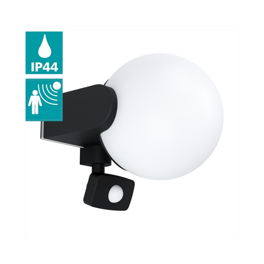 Eglo - Iluminação de parede exterior com sensor 1xE27/15W/230V IP44