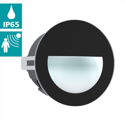 Eglo - Iluminação exterior embutida LED LED/2,5W/230V IP65 preta