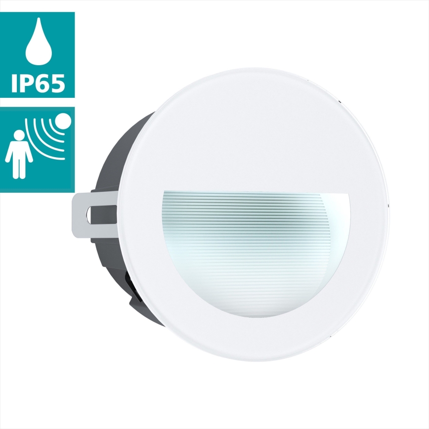 Eglo - Iluminação exterior embutida LED LED/2,5W/230V IP65 branca